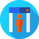 computer,security,signs,transportation,control,airport,check,metal,door,gate,detector,security control,security gate,metal detector